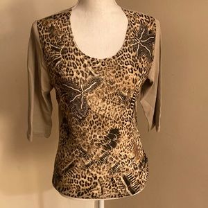 Cheetah Print Long Sleeve Shirt